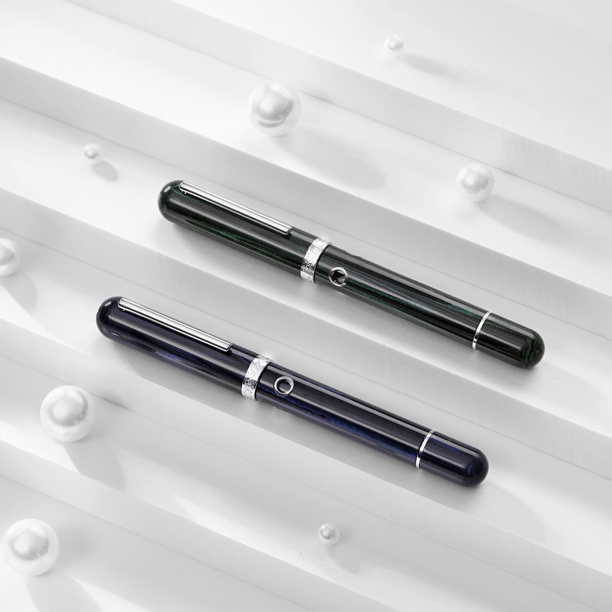 Nahvalur Nautilus Fountain Pen - Chelonia Green