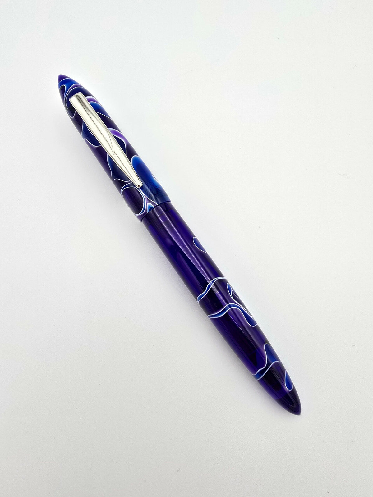 Edison Premier Delphinium - Medium Steel Nib - Pre-Owned