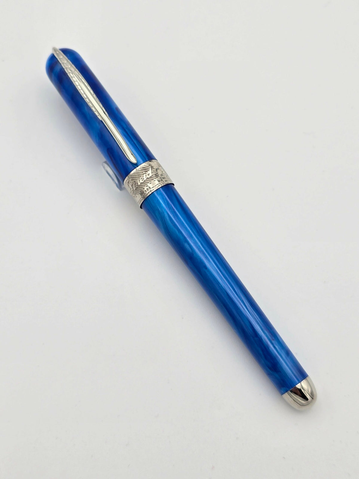 Pineider Avatar UR Neptune Blue - Fine Steel Nib - Pre-Owned