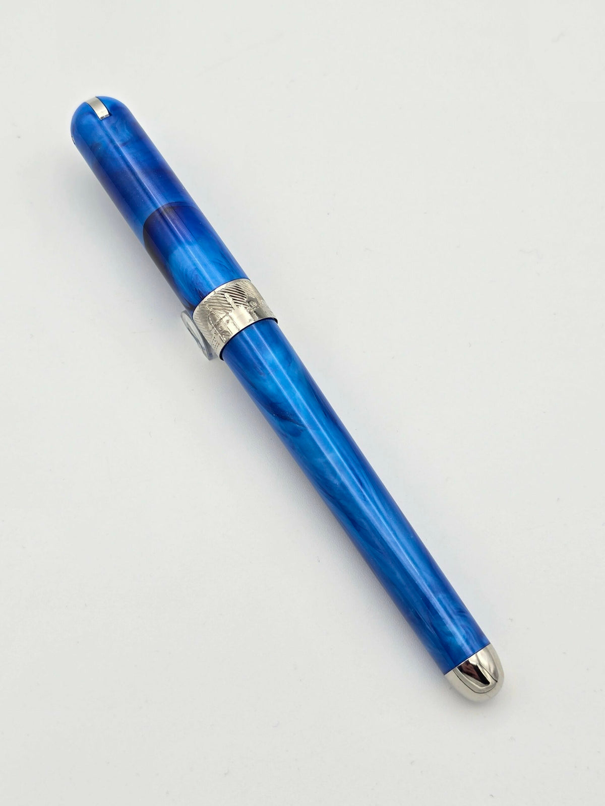 Pineider Avatar UR Neptune Blue - Fine Steel Nib - Pre-Owned