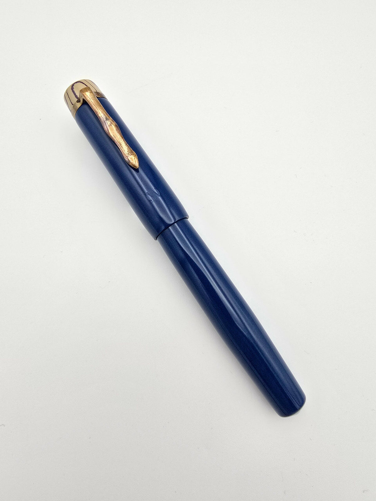 Newton Pens Knickerbocker Blue - Broad Steel Nib - Pre-Owned