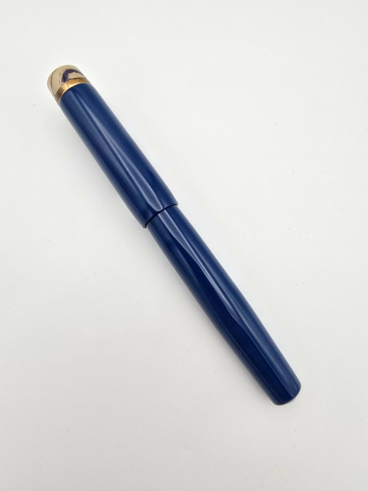 Newton Pens Knickerbocker Blue - Broad Steel Nib - Pre-Owned