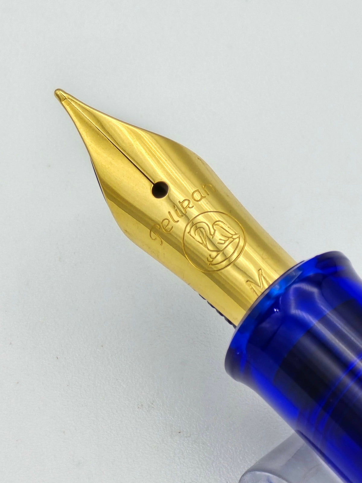 Pelikan M200 Blue Demo - Medium Steel Nib - Pre-Owned