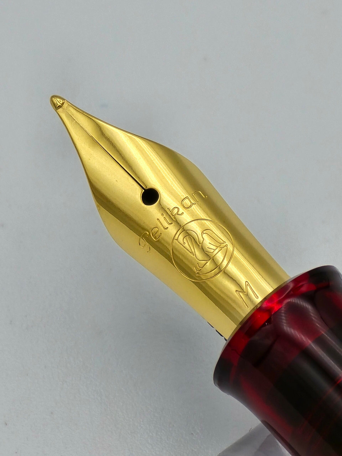 Pelikan M200 Red Demo - Medium Steel Nib - Pre-Owned