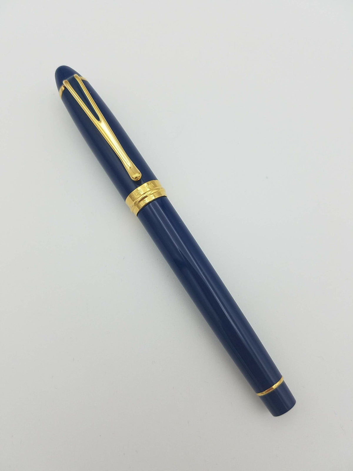 Aurora Ipsilon De Luxe Blue Resin B14B - Rollerball & Fountain Pen - Pre-Owned