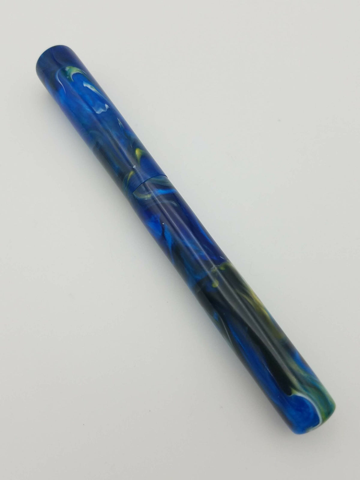 Custom Fountain Pen Blue Swirl - Jowo 