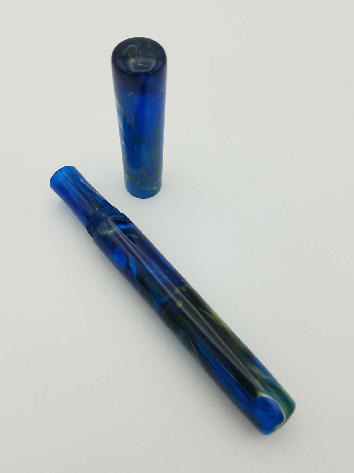 Custom Fountain Pen Blue Swirl - Jowo 