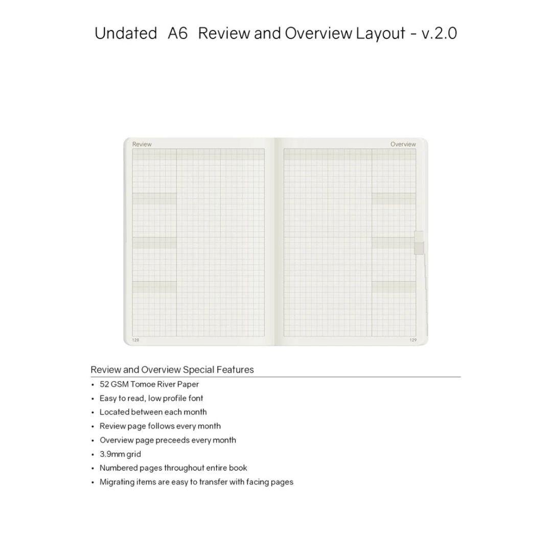 Wonderland222 - A6 Undated Planner V.2 - Lavender (Tomoe River Paper)