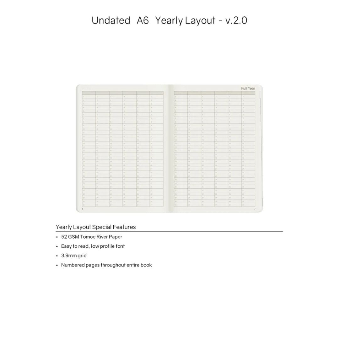 Wonderland222 - A6 Undated Planner V.2 - Lavender (Tomoe River Paper)