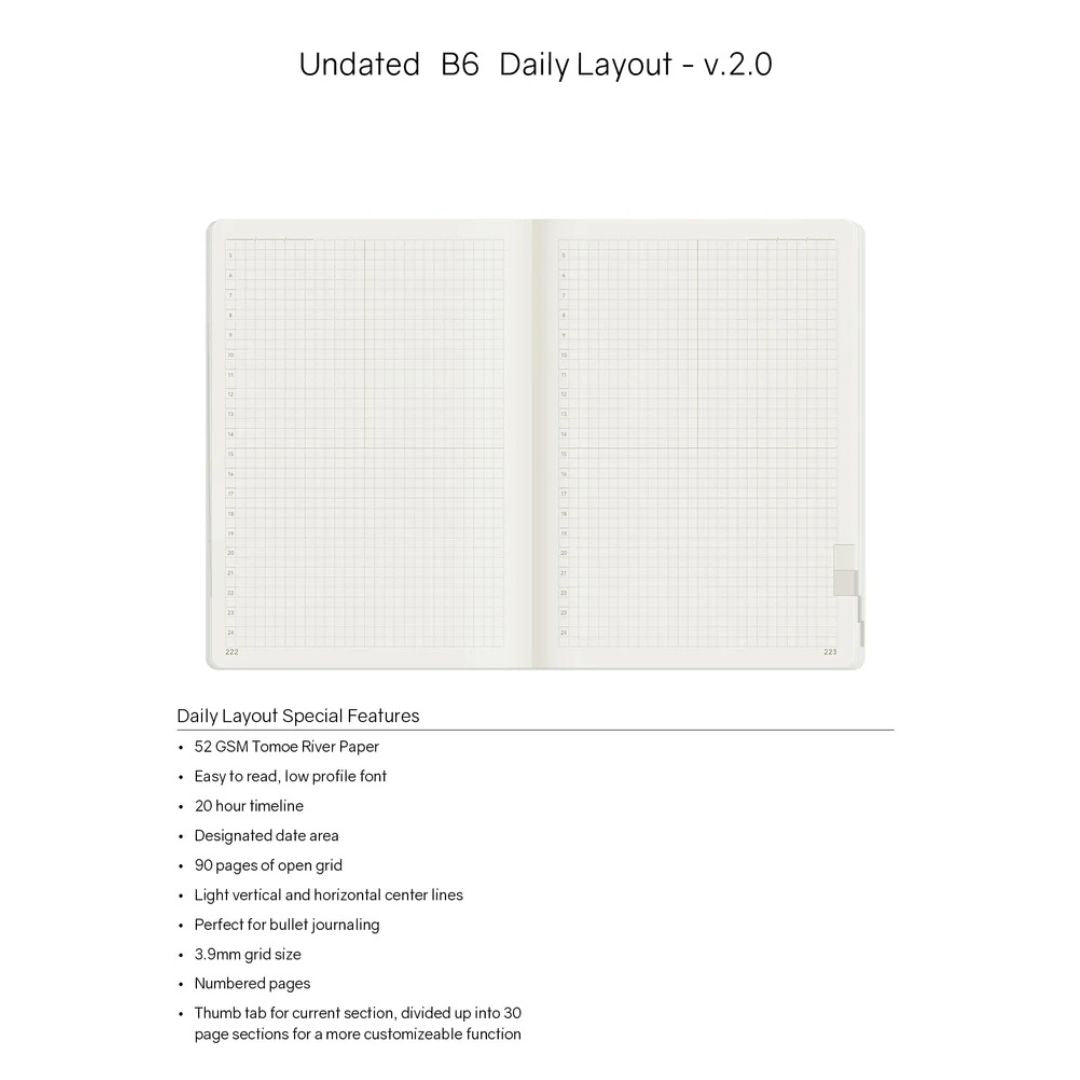 Wonderland222 - B6 Undated Weekly Planner V.2 - Midnight Sky (Tomoe River Paper)