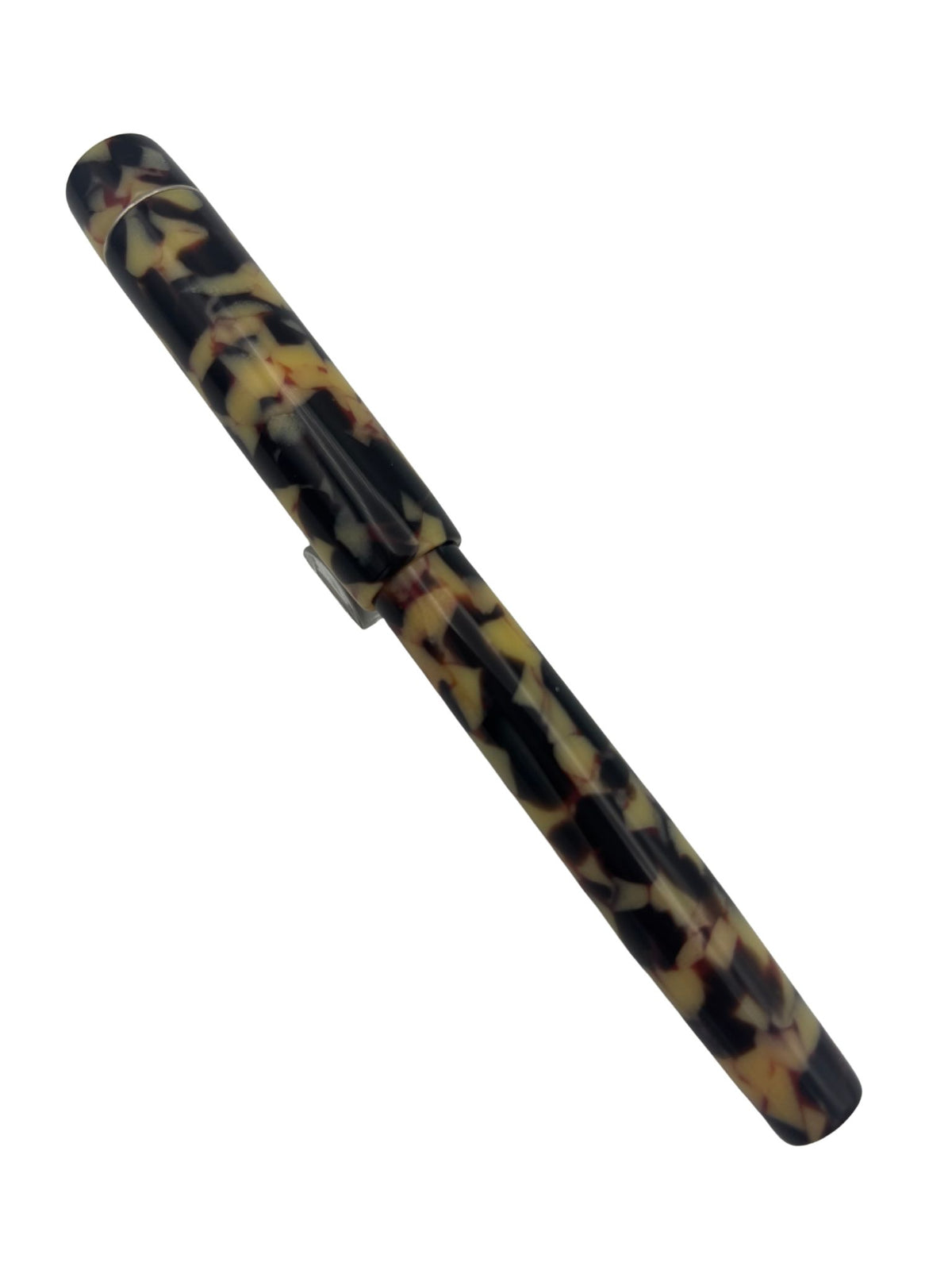 Newton Orville Brown Marble Fountain Pen - Medium Nib - Pre-Owned