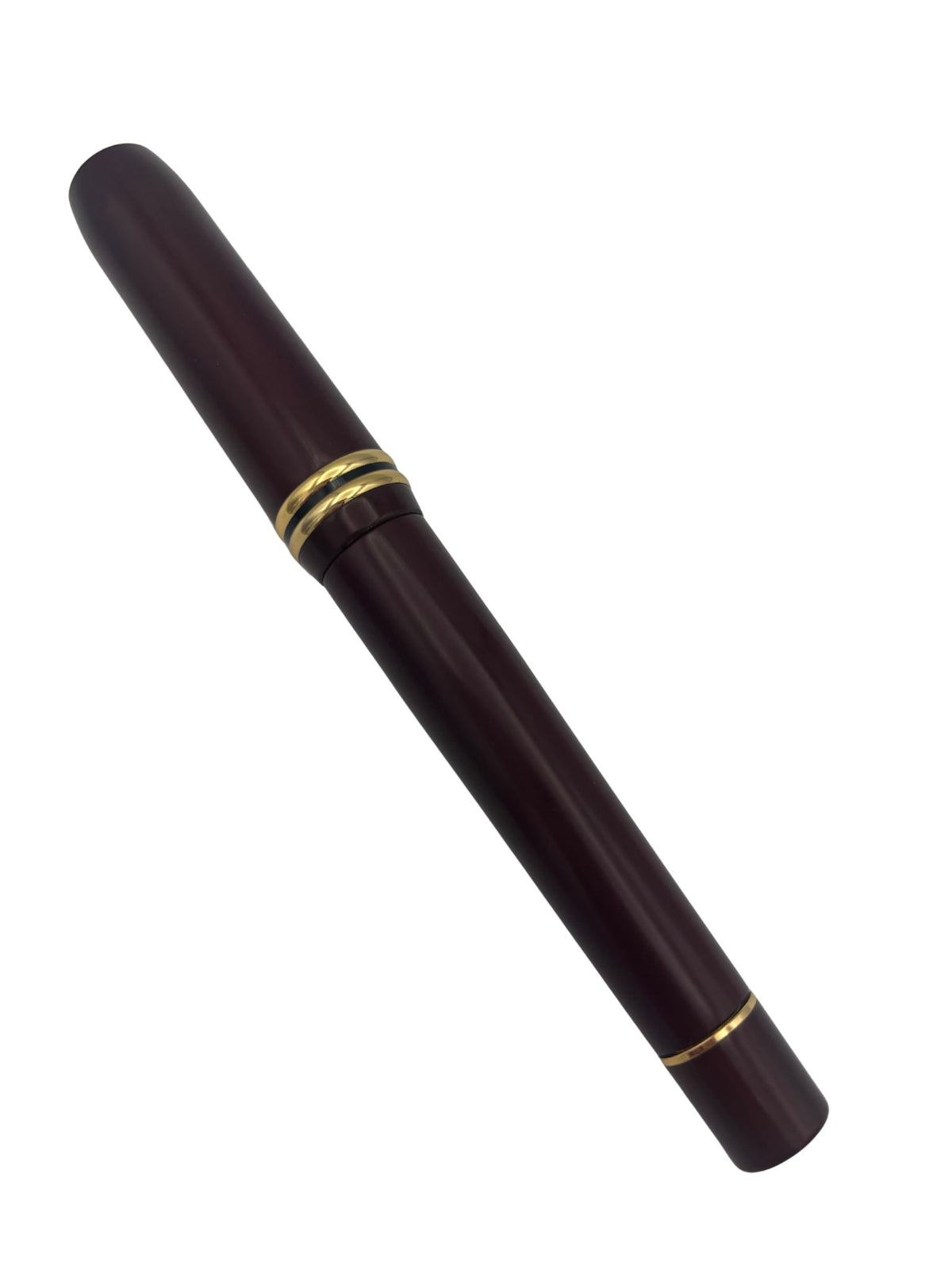 Wancher Seven Treasures Bakelite Maroon - Medium Steel Nib - Pre-Owned