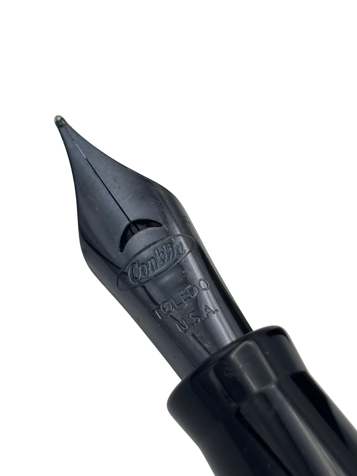 Conklin Mark Twain Crescent LE Gunmetal - Medium Nib - Pre-Owned