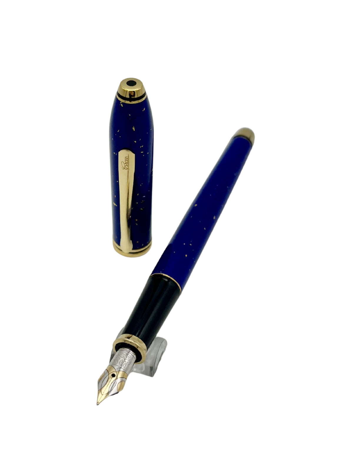 Cross Townsend Lapis Lazuli 22k Gold Flake - 18k Fine - Pre-Owned
