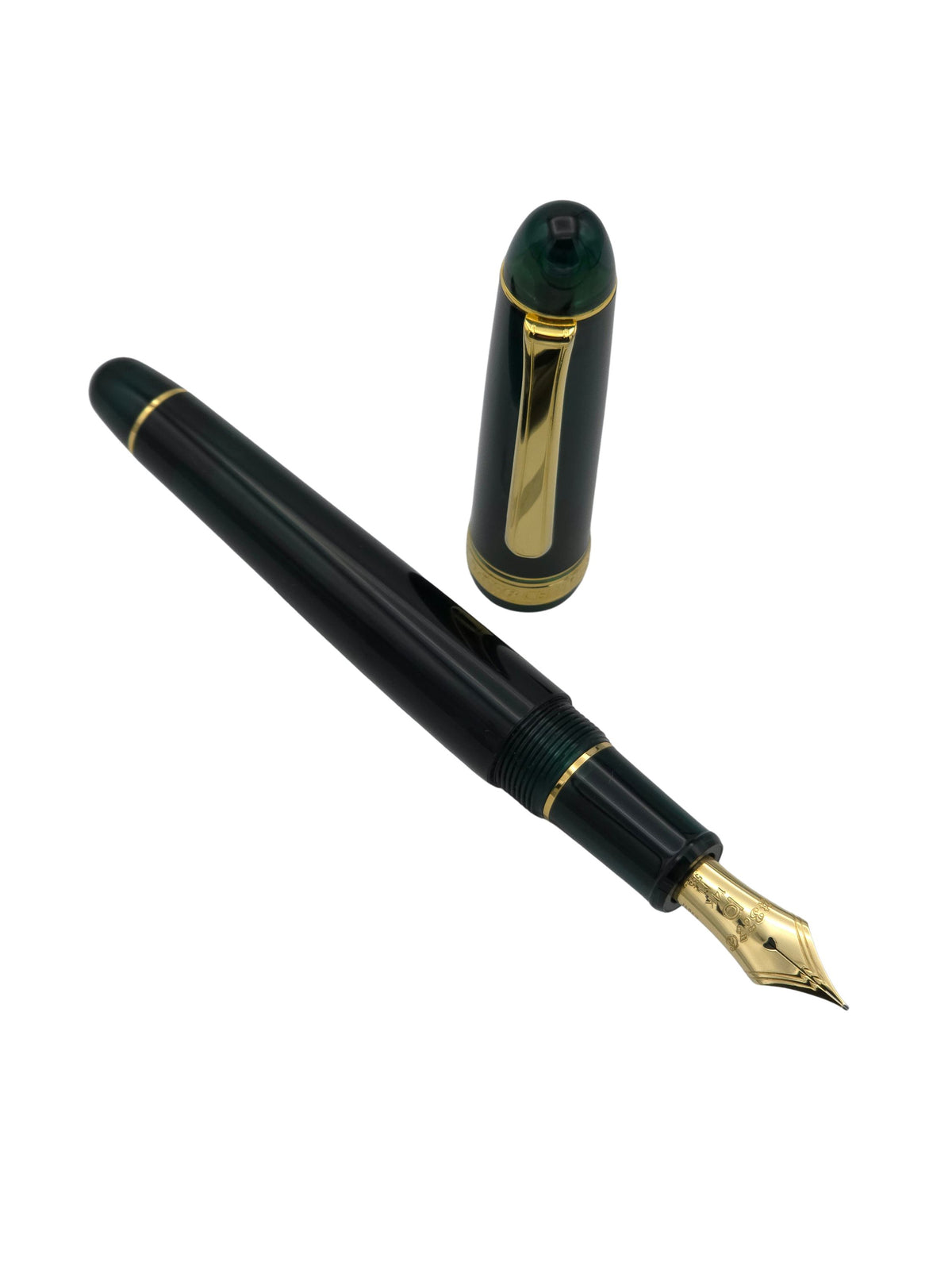 Platinum 3776 Laurel Green - 14k Medium - Pre-Owned