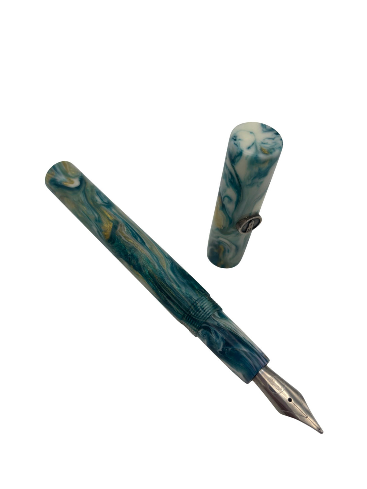 Hardy Penwrights 28-C Green - Broad Nib - Pre-Owned