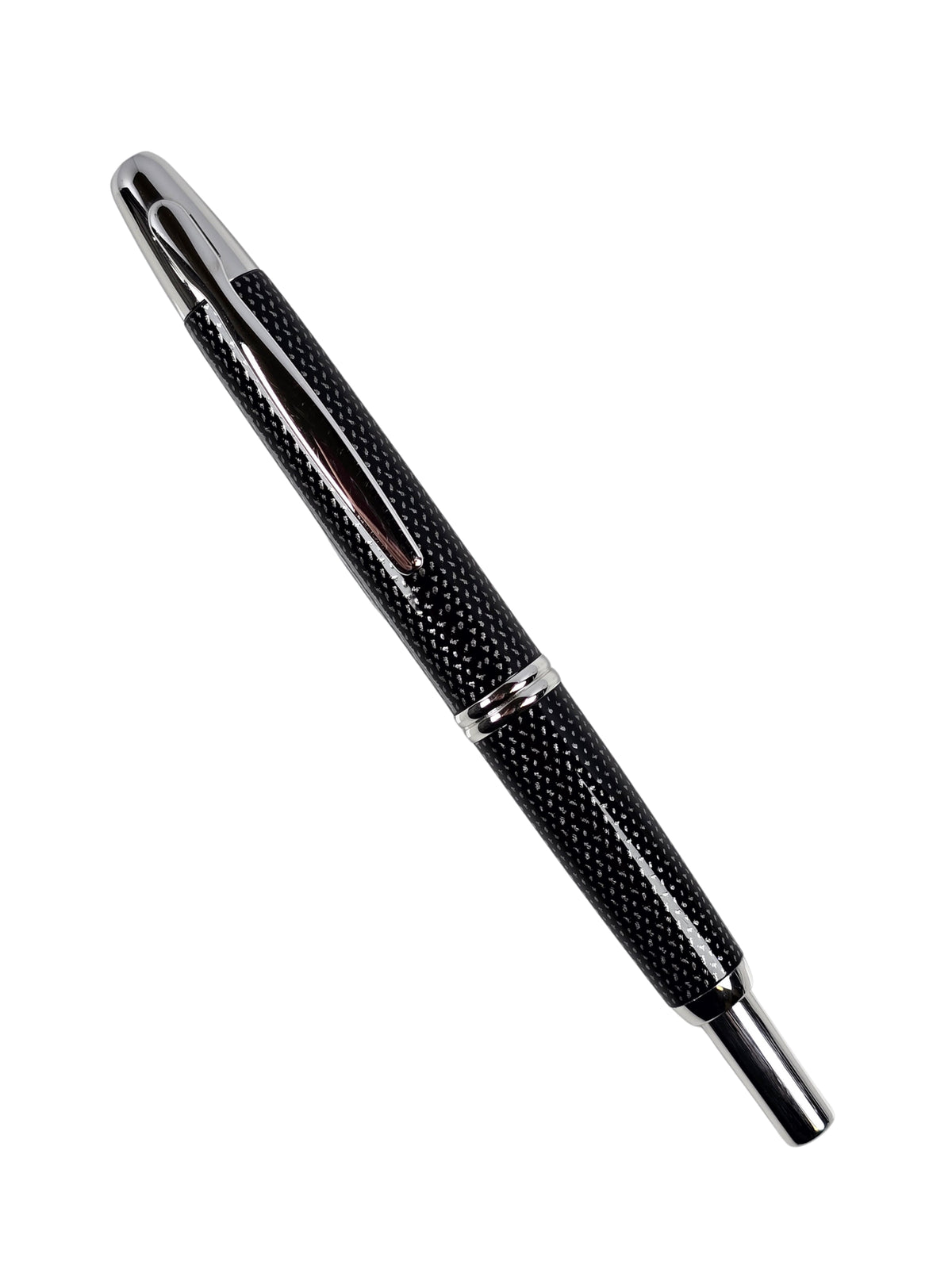 Pilot Vanishing Point Black Carbonesque - 18k Medium Nib - Pre-Owned
