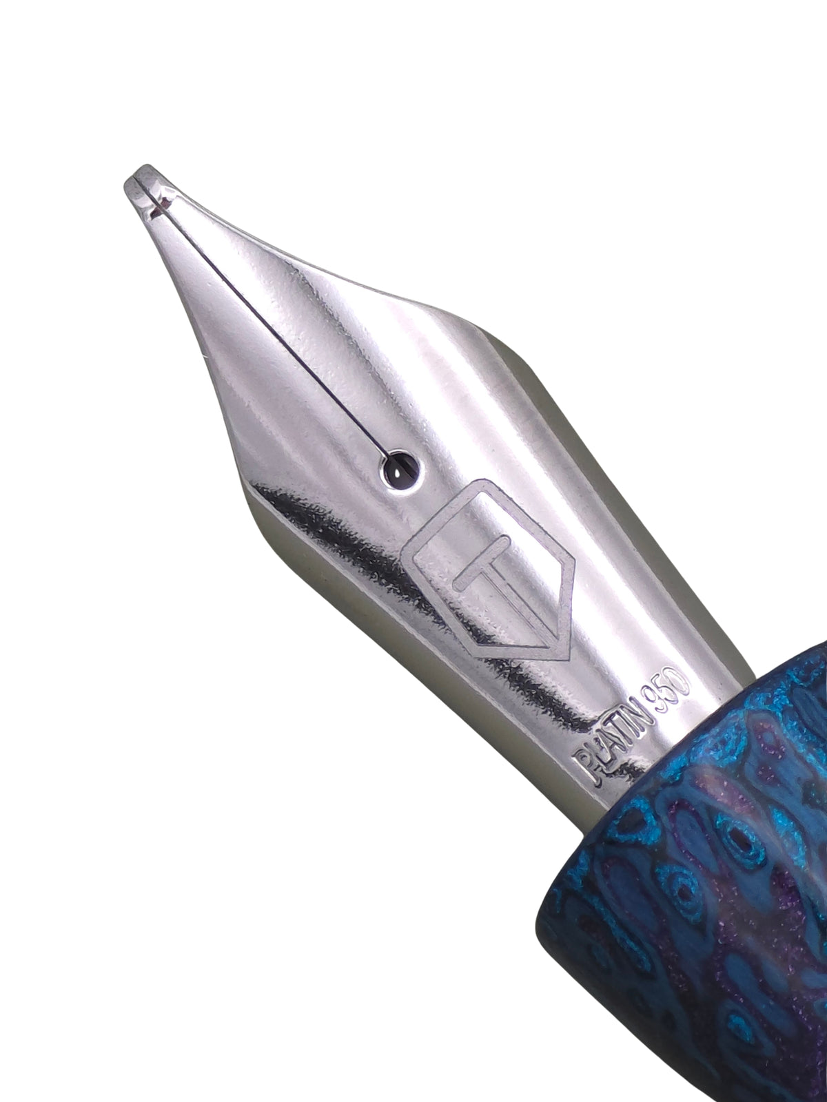 Tamenuri Studio Urushi  - 950 Platinum Broad Cursive Italic - Pre-Owned