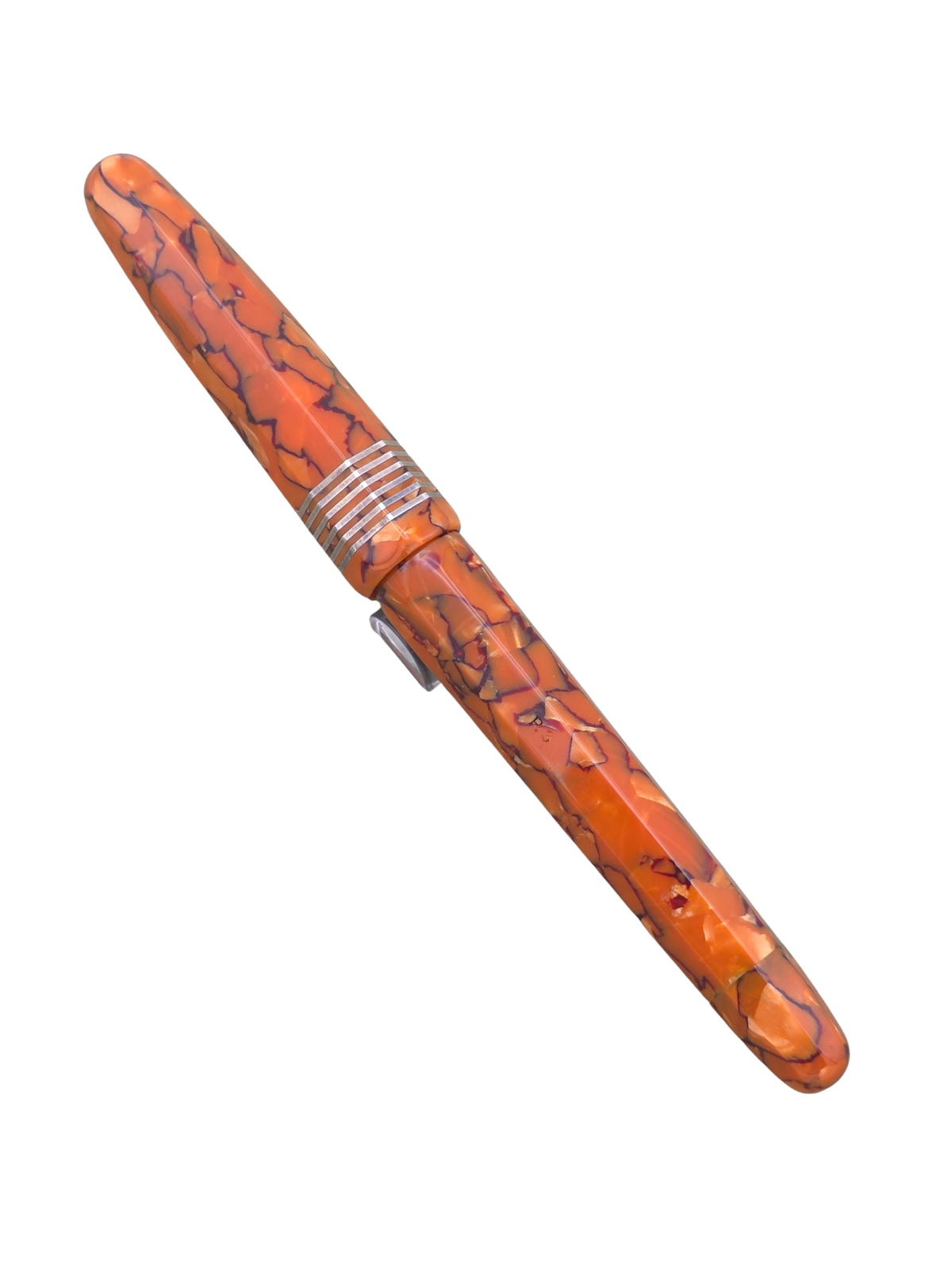 Stipula Faceted Etruria Alter Ego Celluloid - 14k 0.9 Stub Nib - Pre-Owned