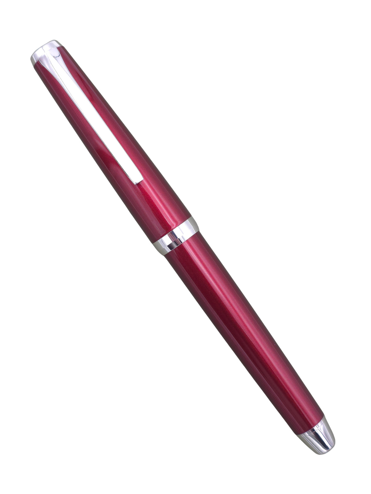 Pilot Metal Falcon Burgundy - 14k Soft Medium Nib - Pre-Owned