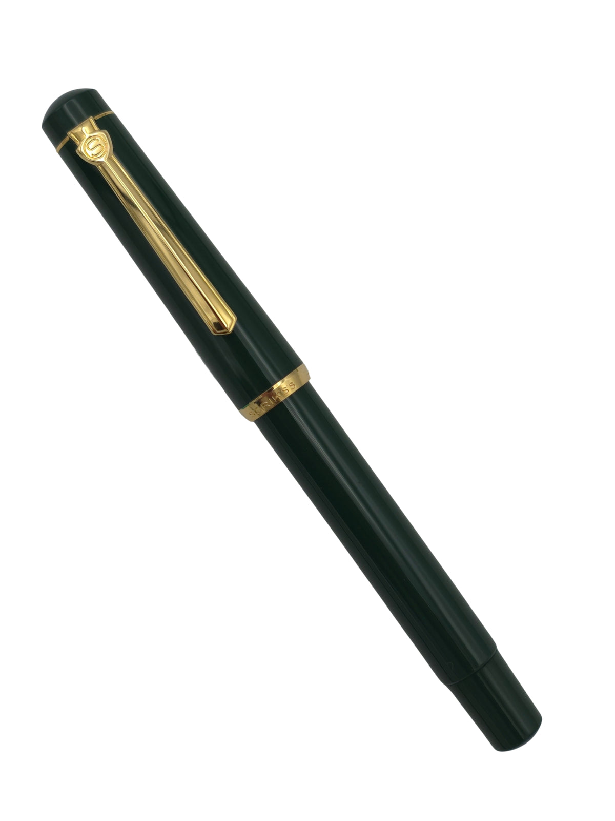 Scrikss 419 Petrol Dark Green - Medium Steel Nib - Pre-Owned
