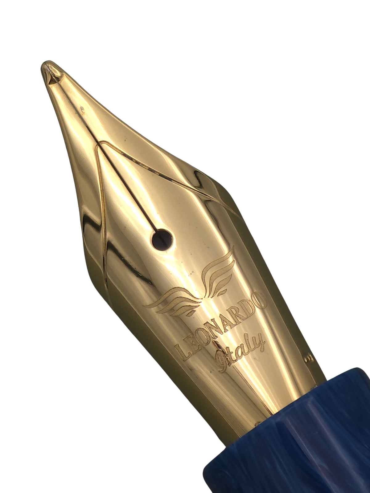 Leonardo Momento Zero Positano Blue - Broad Steel Nib - Pre-Owned