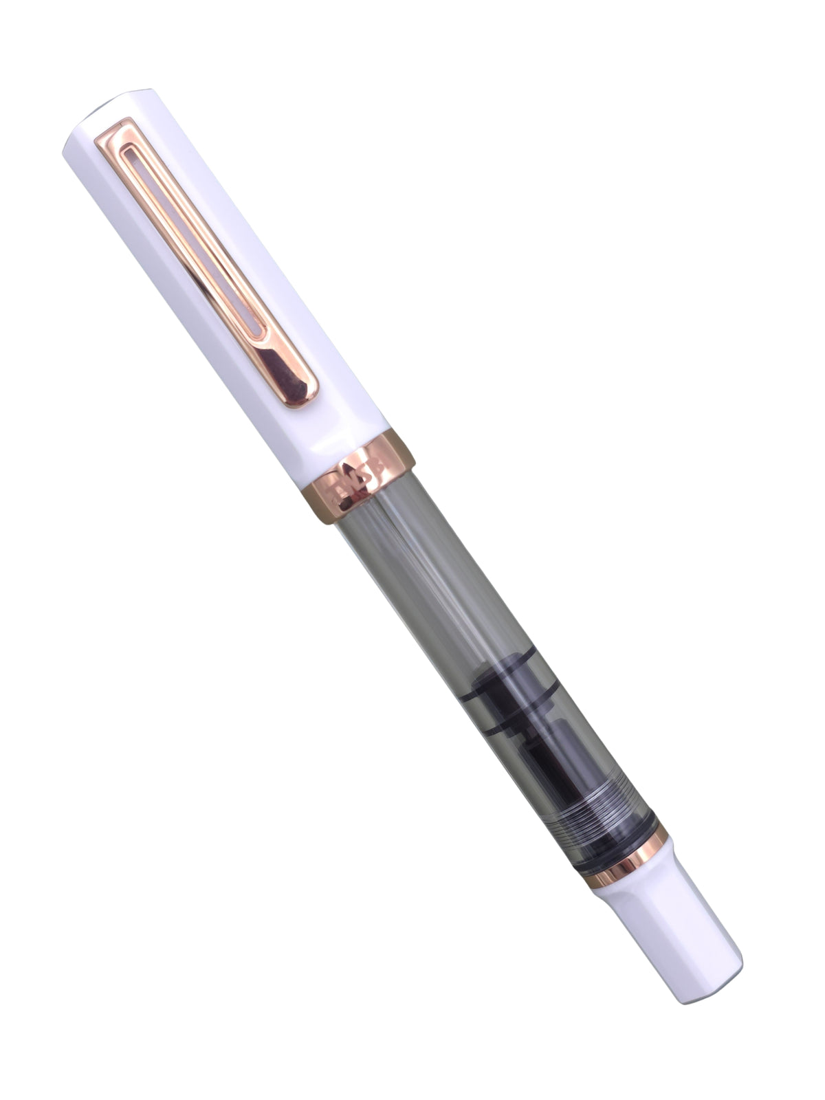 TWSBI Eco White Rose Gold - Medium Steel Nib - Pre-Owned