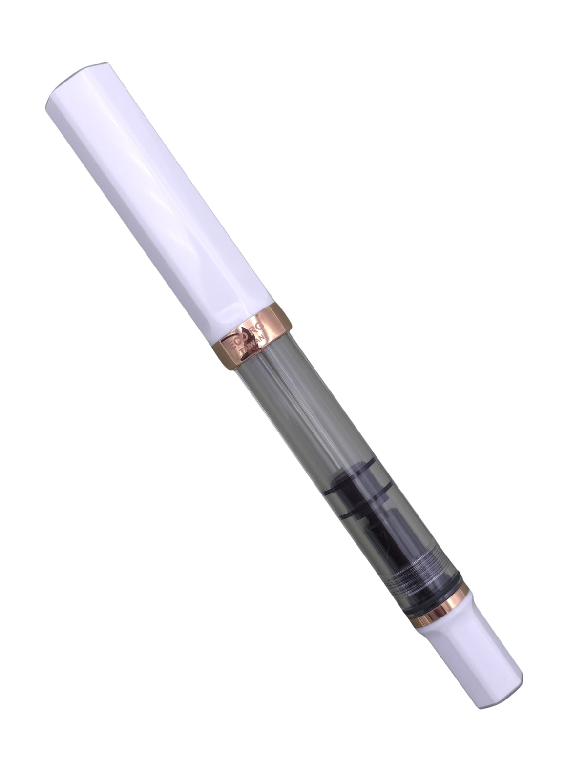 TWSBI Eco White Rose Gold - Medium Steel Nib - Pre-Owned