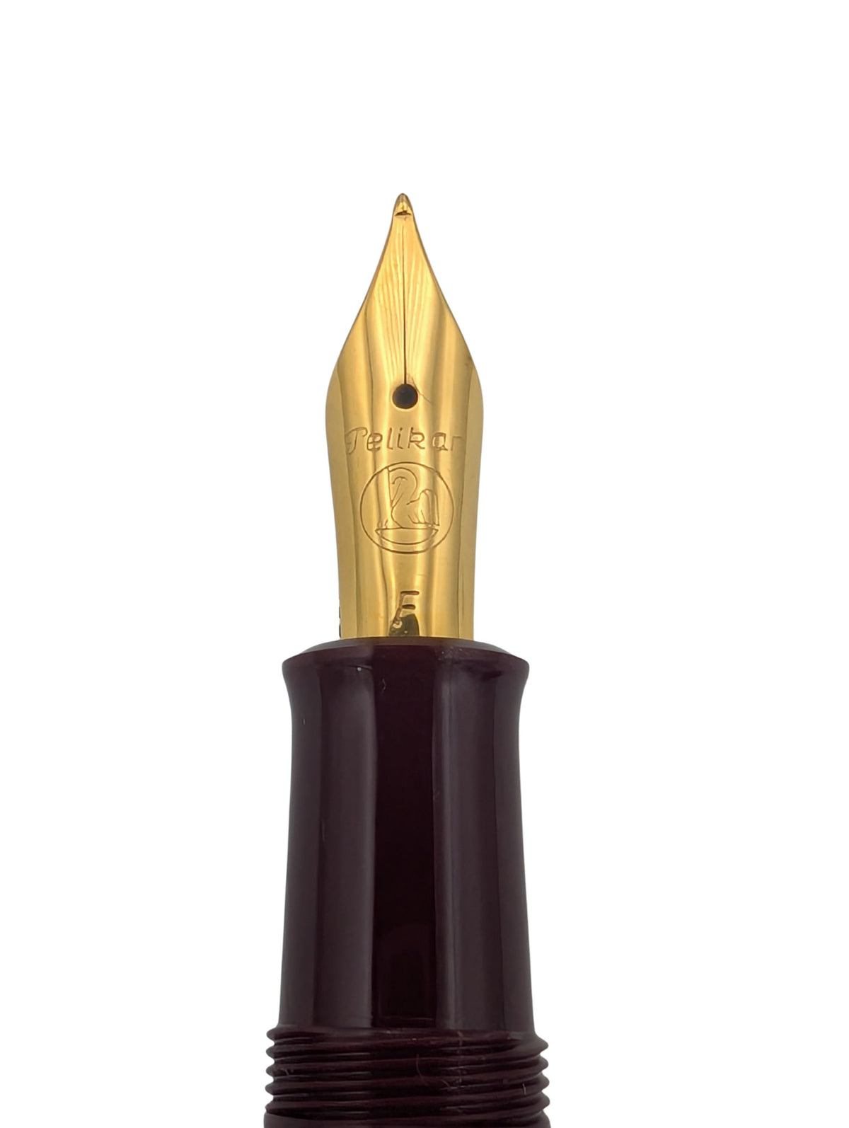 Pelikan M200 Black / Burgundy - Fine Nib - Pre-Owned