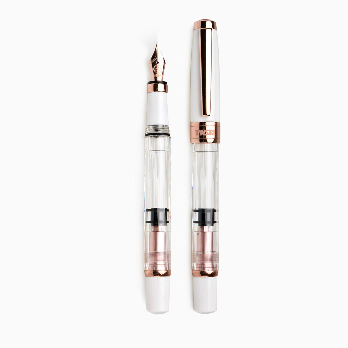TWSBI DIAMOND 580 WHITE ROSE GOLD II FOUNTAIN PEN