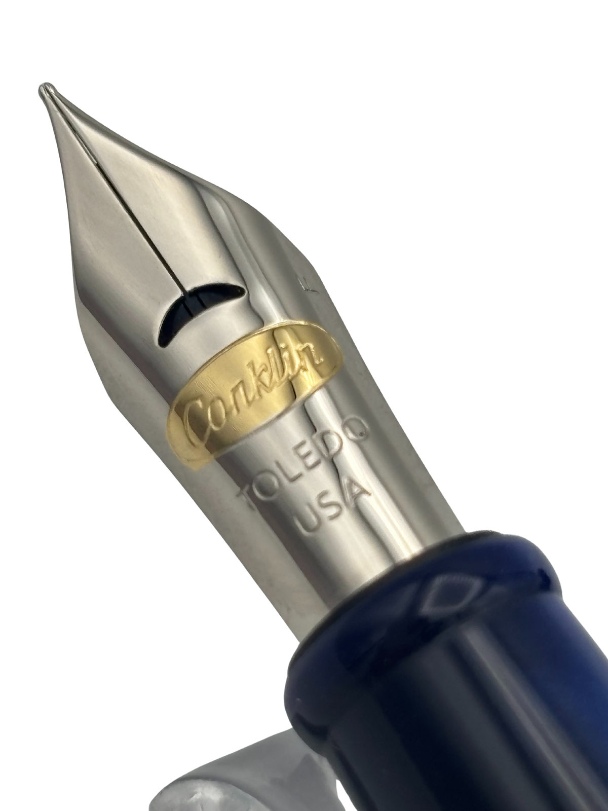 Conklin Ward Gauge Blue - Fine Steel Nib - Pre-Owned