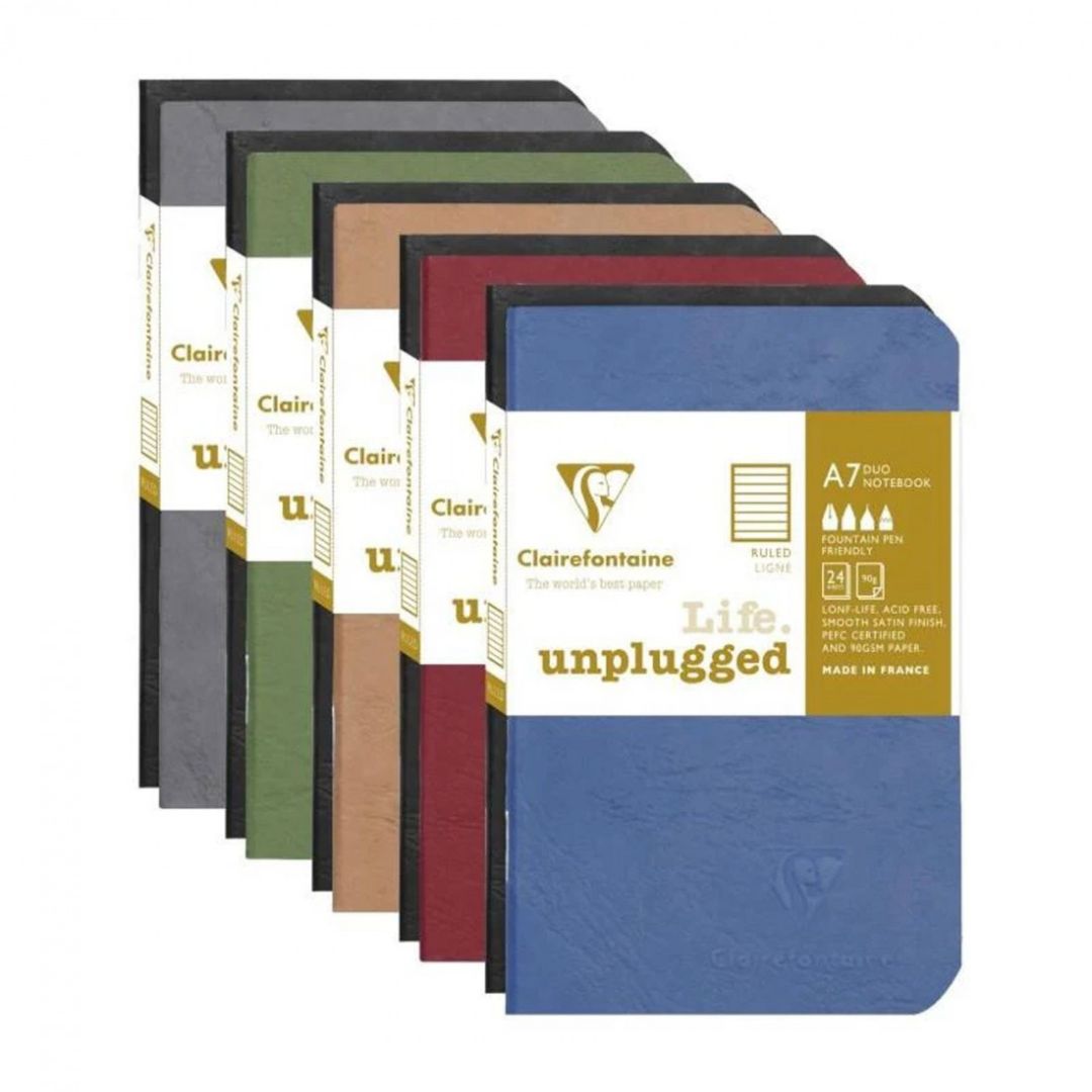 Clairefontaine Rhodia Nomaddict A7 Duo Lined Notebooks