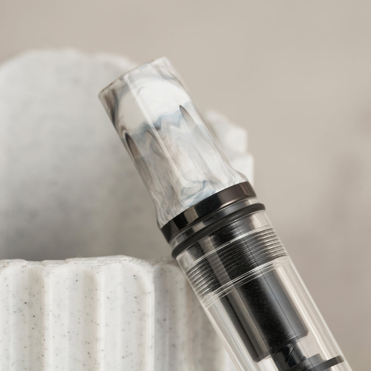 TWSBI ECO Carrara & Onyx Fountain Pen