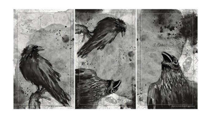 Esterbrook Blotter Paper Raven