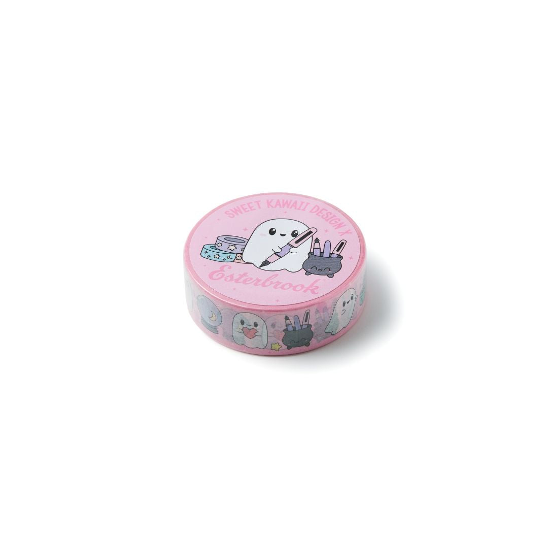 Esterbrook + Sweet Kawaii Design - Pink Ghost Washi Tape