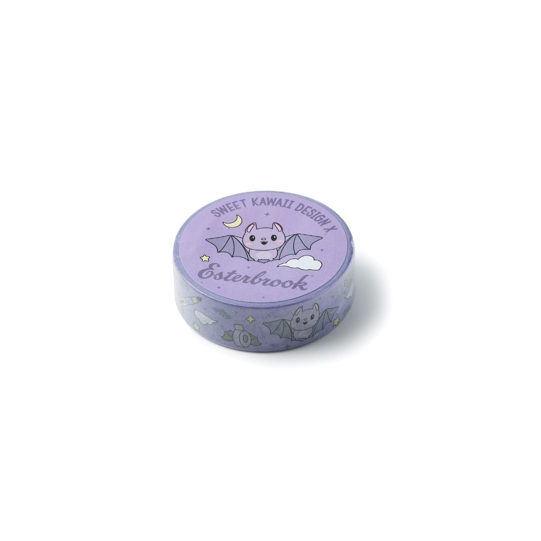 Esterbrook + Sweet Kawaii Design - Purple Bats Washi Tape