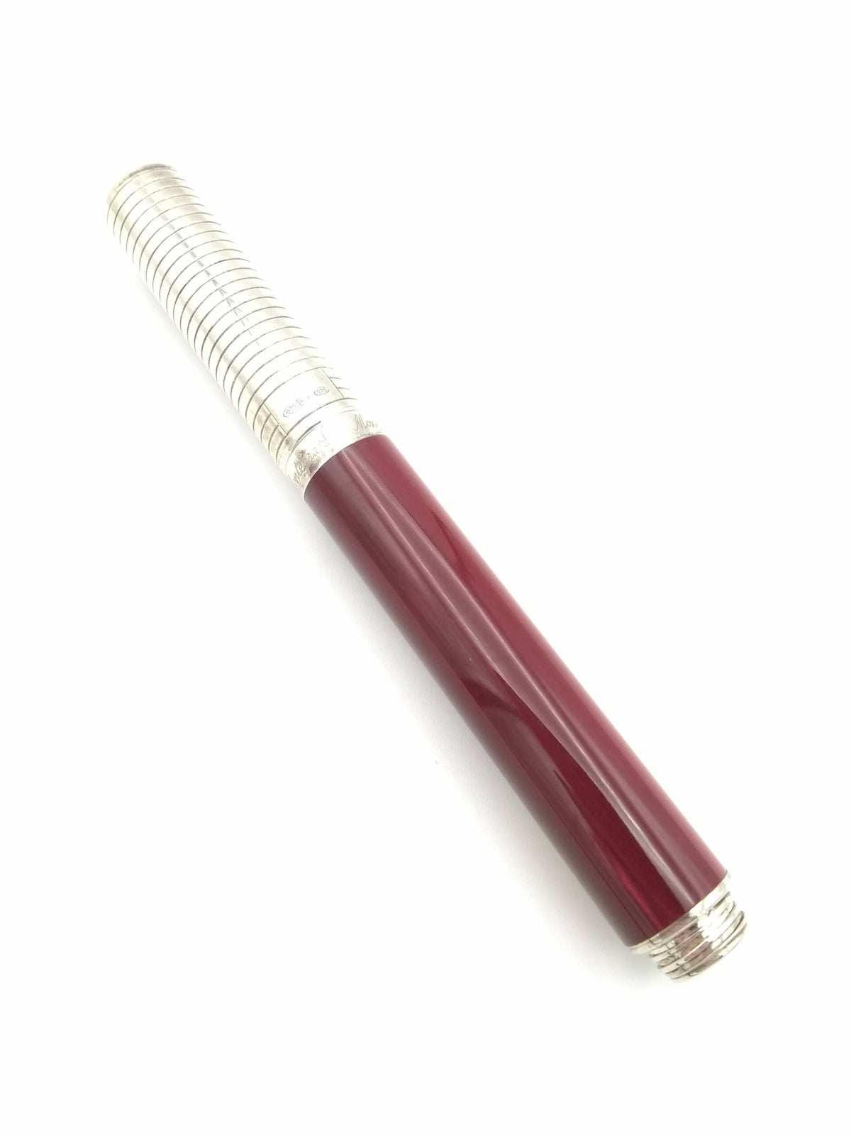 Montegrappa Espressione Duetto Red & Silver - 18K Medium Nib - Pre-Owned