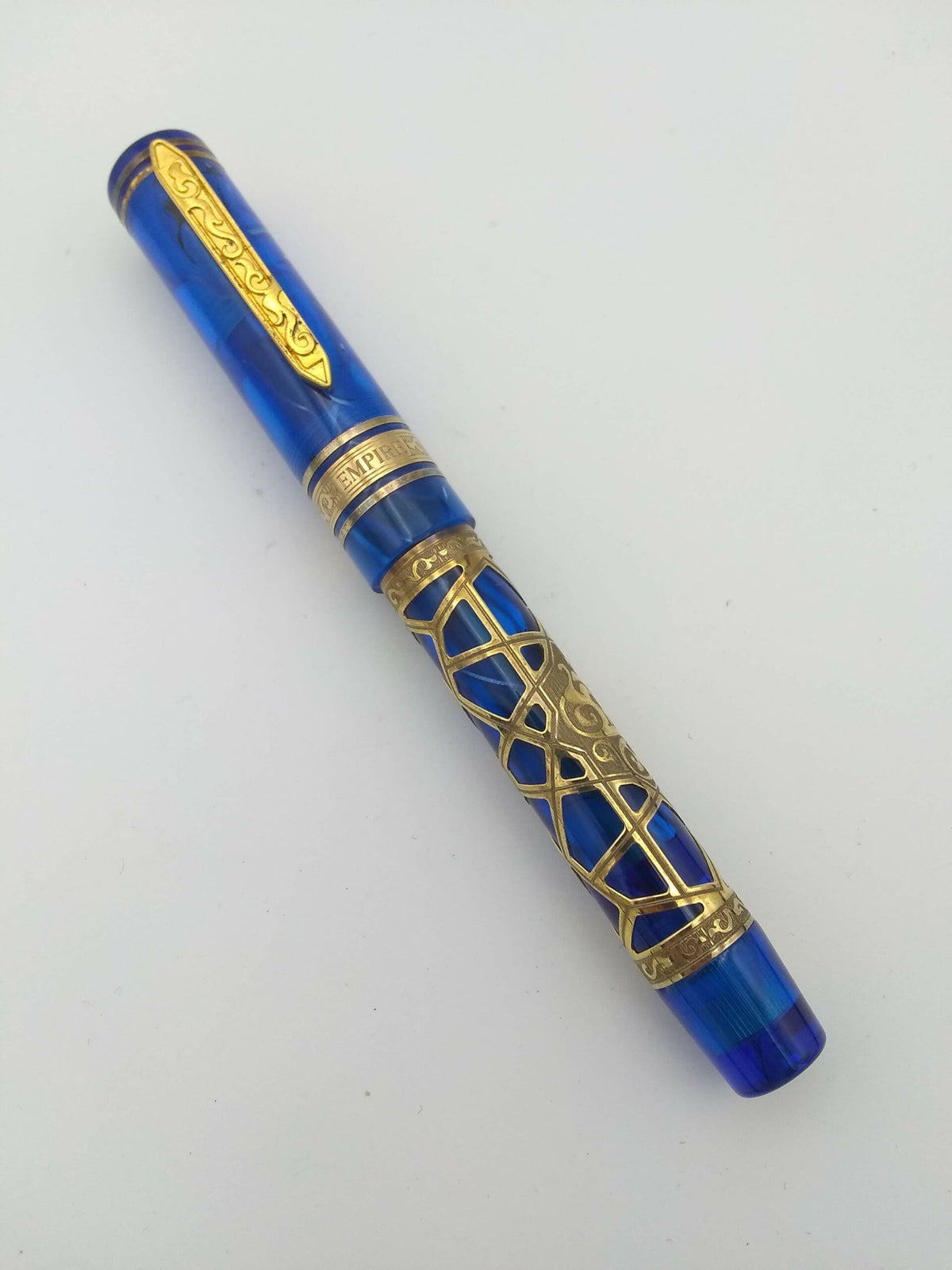 Visconti Empire Blue - 18k Medium & Ballpoint Set - Pre-Owned