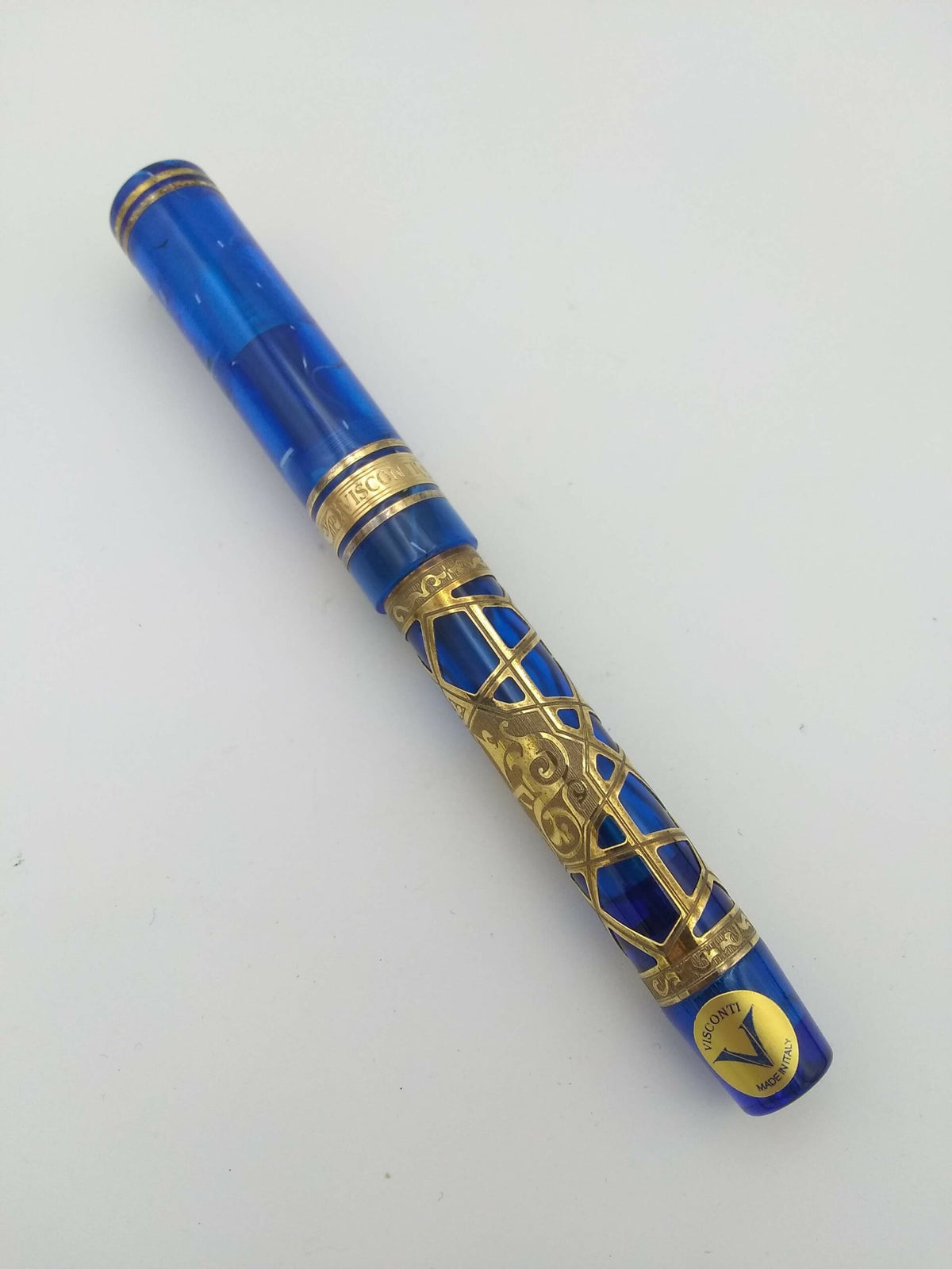 Visconti Empire Blue - 18k Medium & Ballpoint Set - Pre-Owned