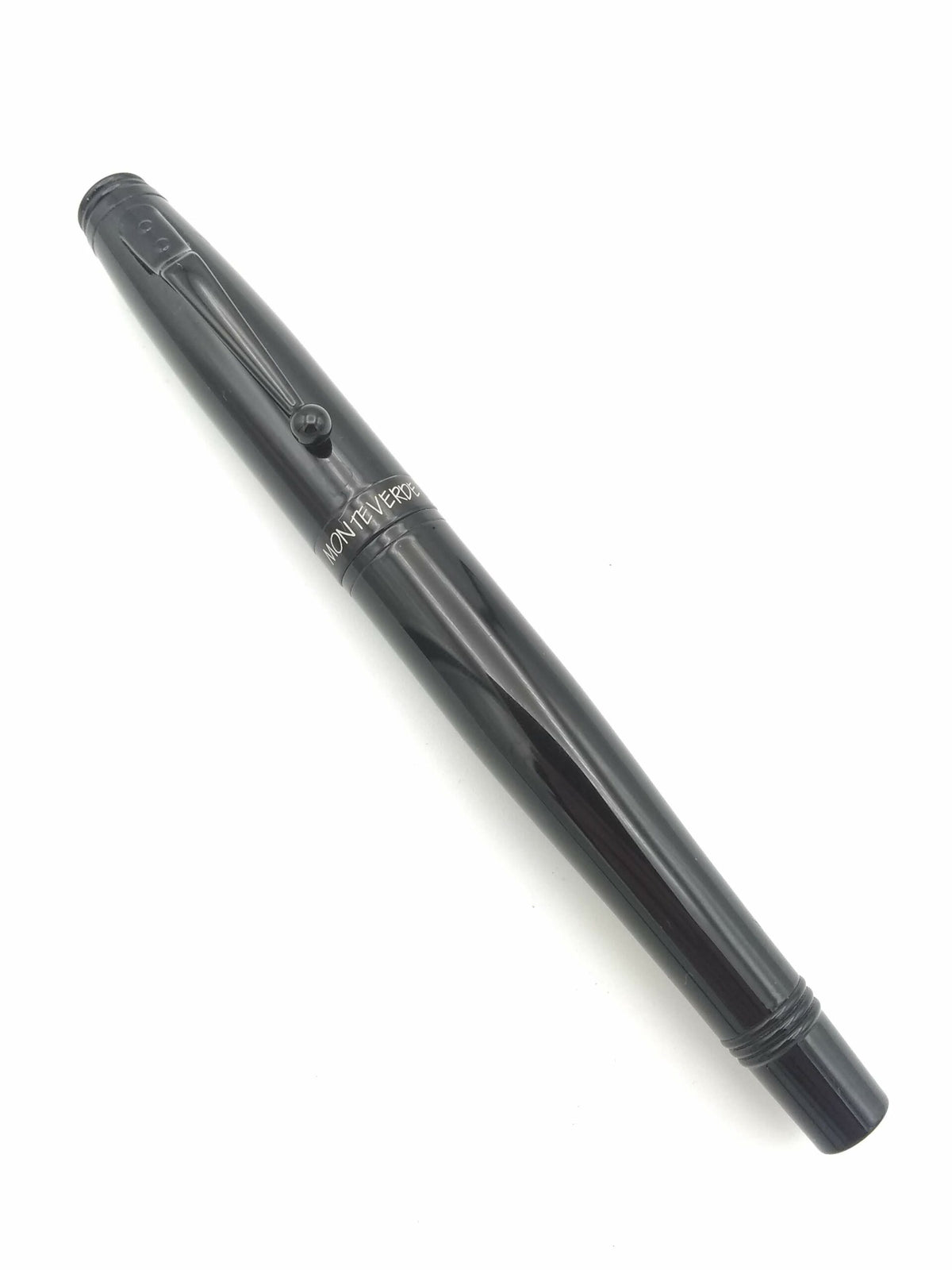 Monteverde Invincia All Black - Medium Steel Nib - Pre-Owned