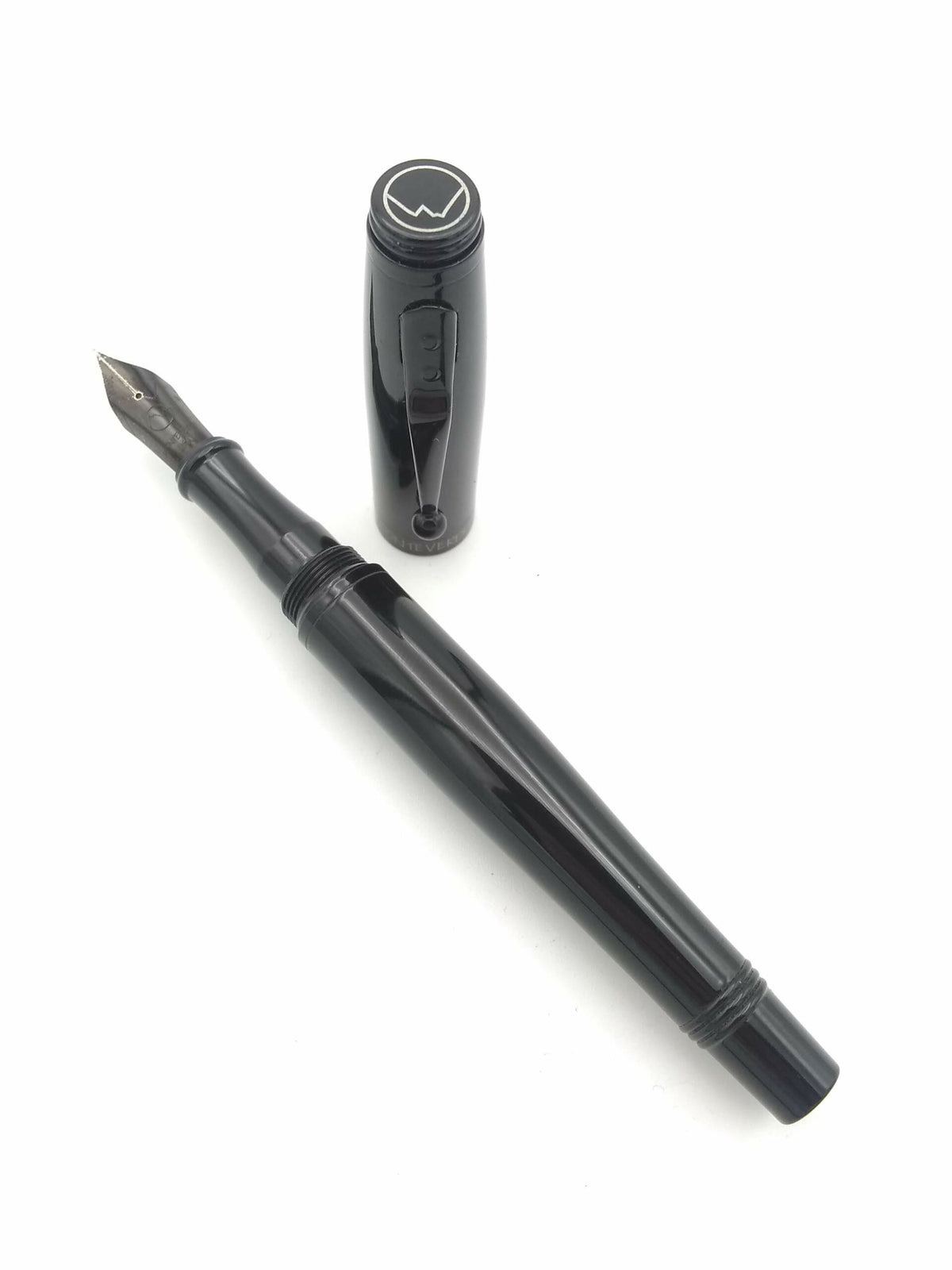 Monteverde Invincia All Black - Medium Steel Nib - Pre-Owned