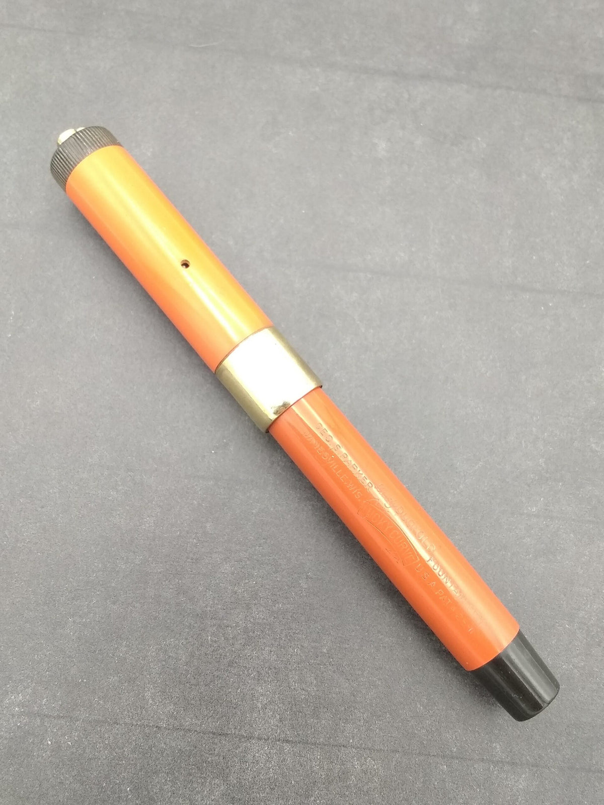 Parker Lady Duofold Orange - 14k Extra Fine Nib - Pre-Owned