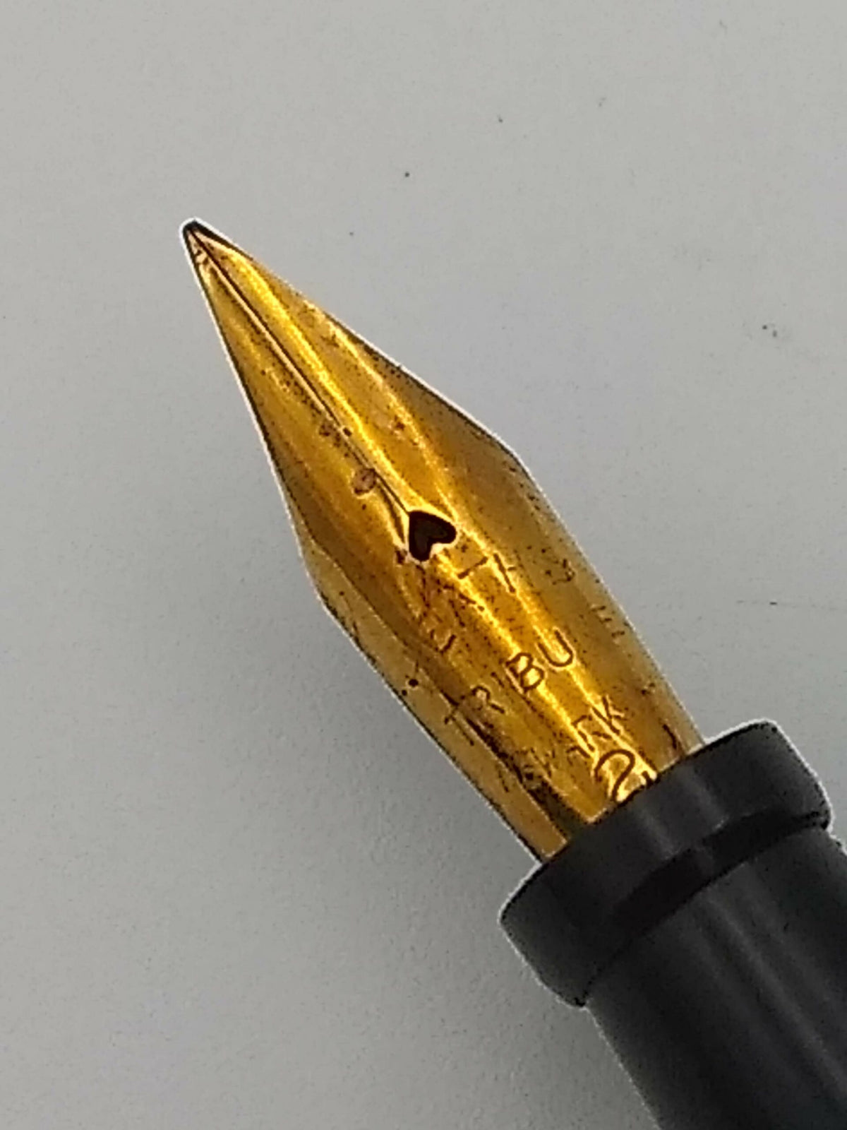 Heath "Metropolitan Life Insurance" Fountain Pen Black - 14k Flex Nib - Pre-Owned