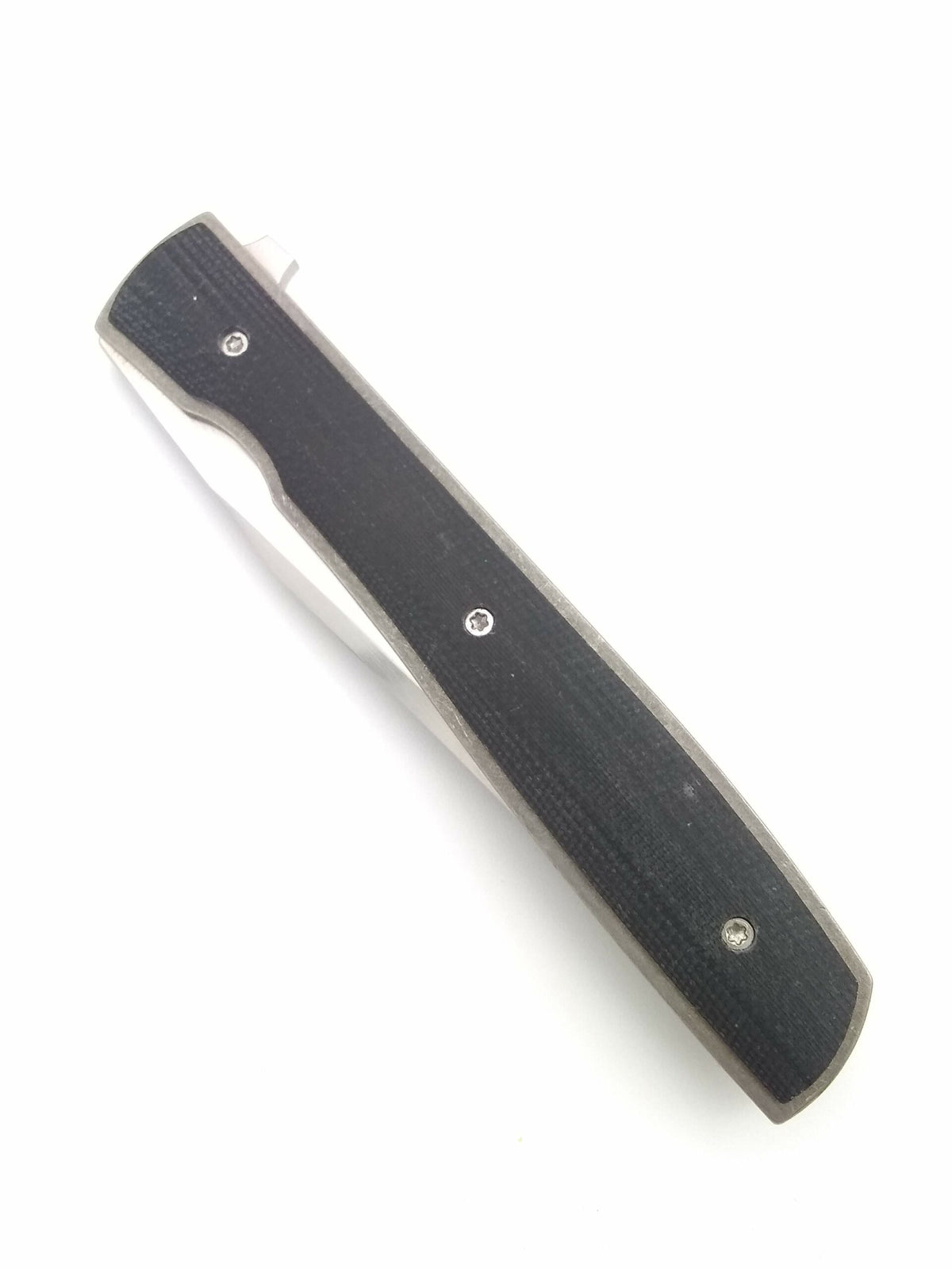 Boker Plus Urban Trapper Flipper VG10 Satin Plain Blade Black G10 Handles - Pre-Owned
