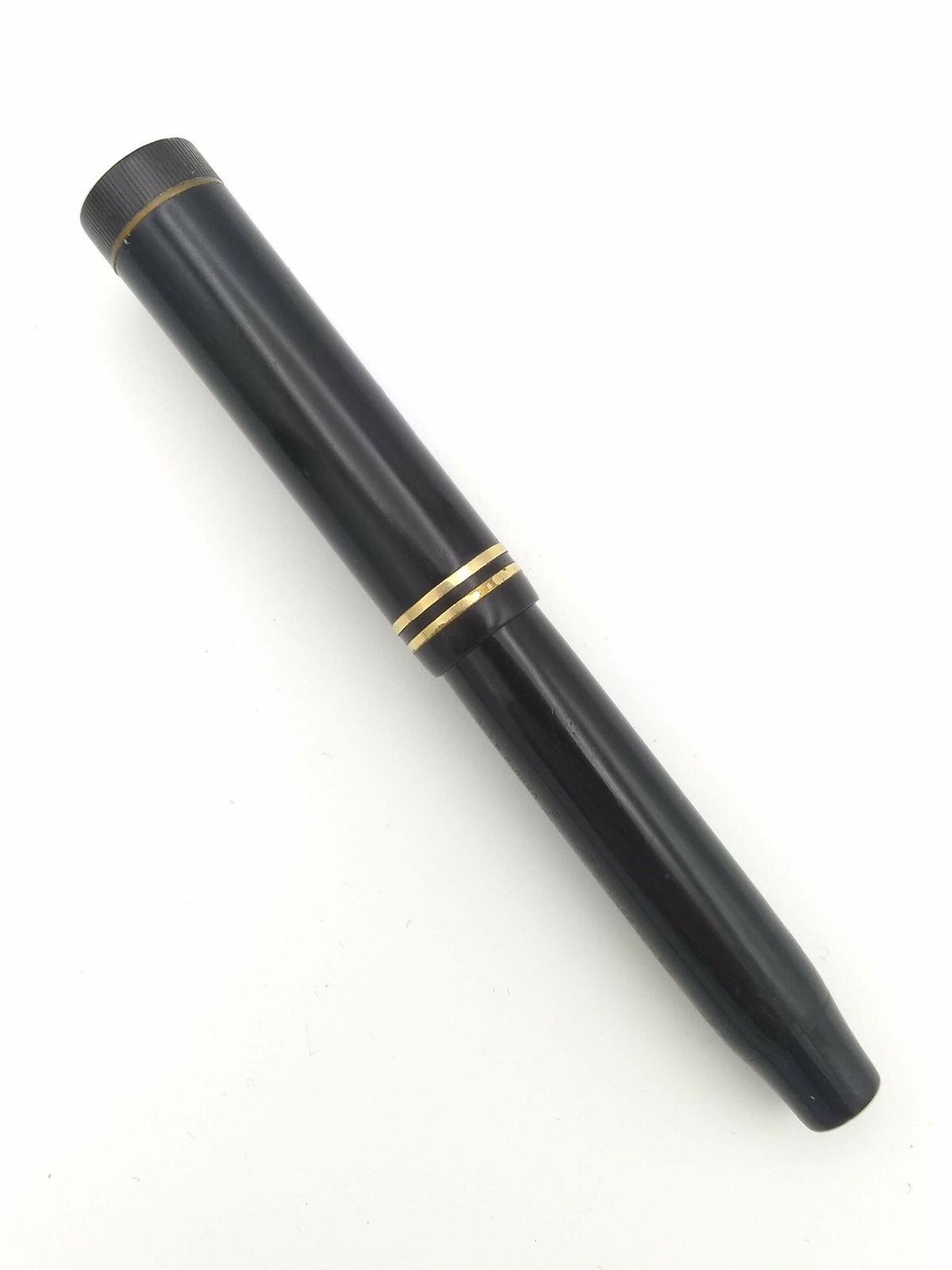 Parker Duofold Junior Black - 14k Medium Nib - Pre-Owned
