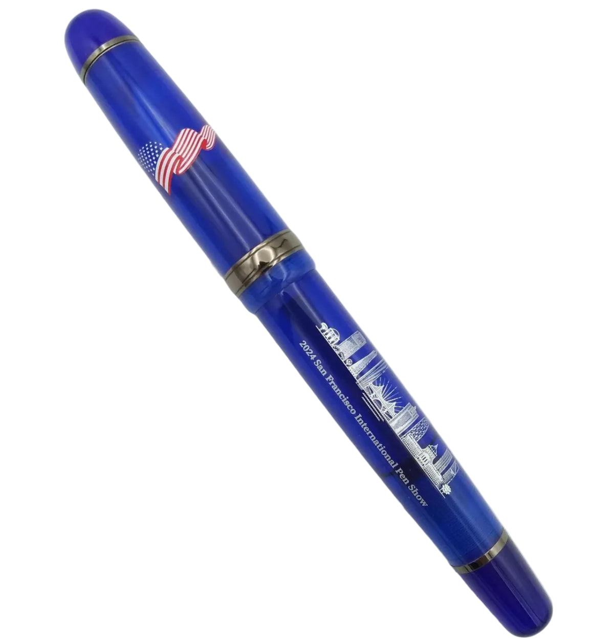 Opus 88 Transparent Blue Jazz San Francisco 2024 Pen Show