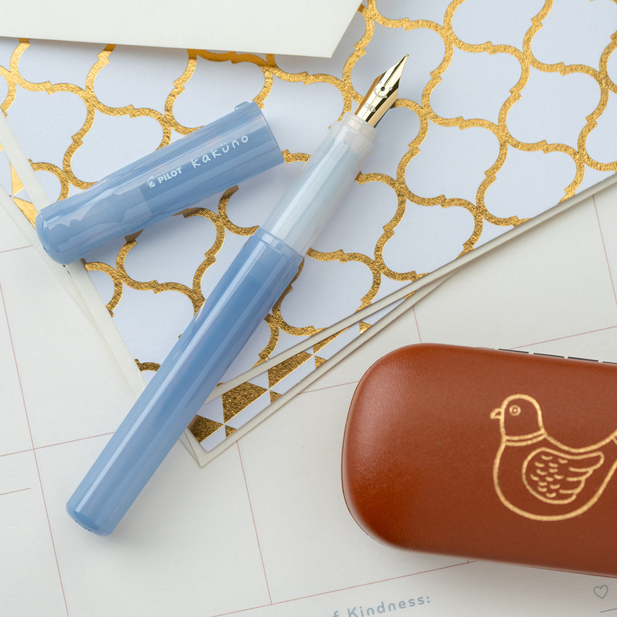Pilot Kakuno Madoromi Fountain Pen - Twilight Periwinkle