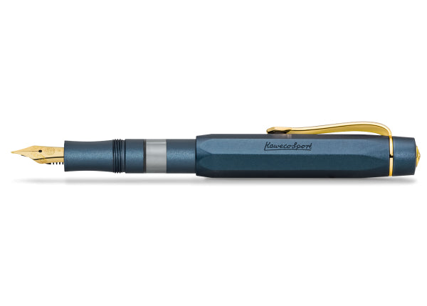 Kaweco Piston Sport AL Navy Starter Set with Ink