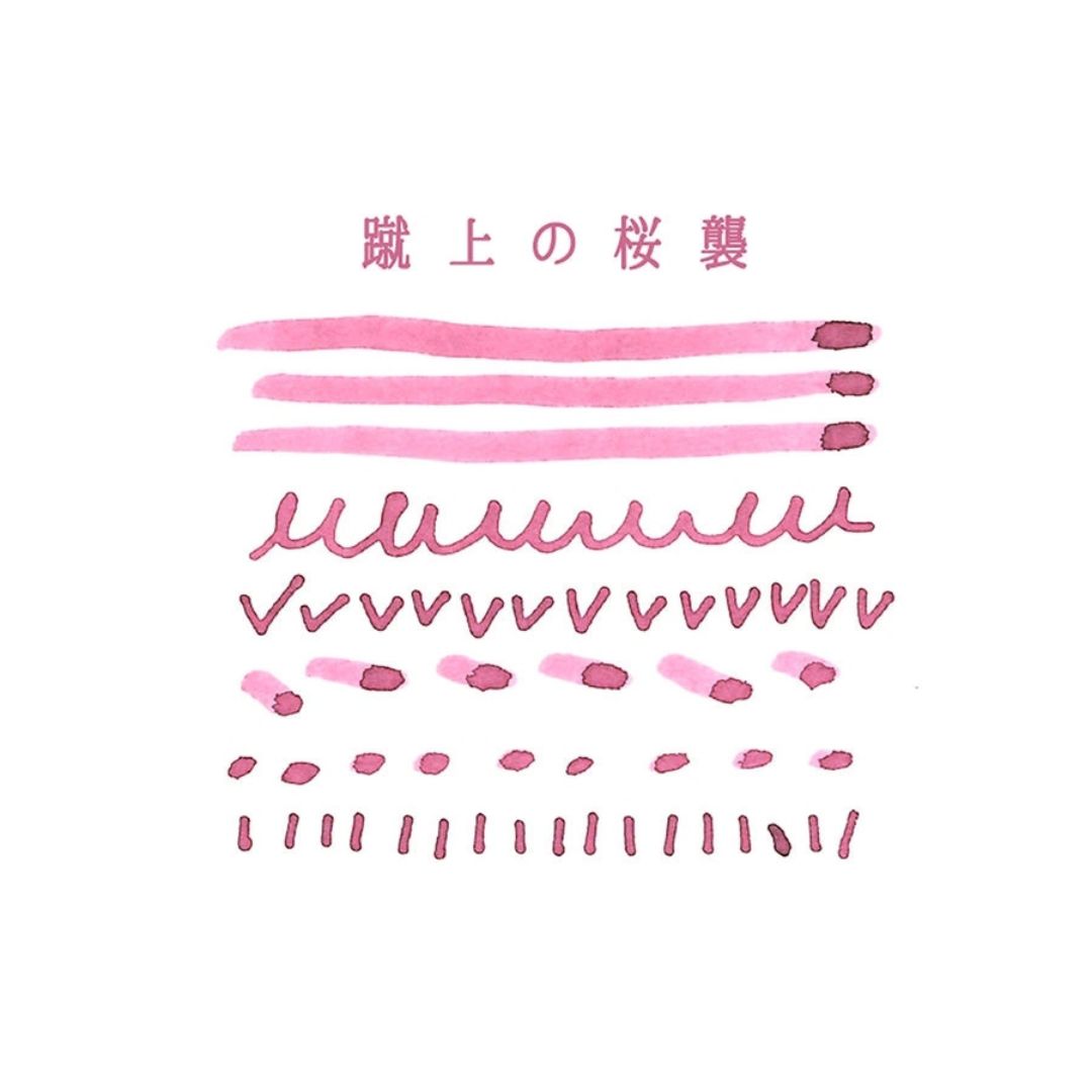 TAG Stationery Kyo-iro Fountain Pen Ink - Keage No Sakuragasane (Cherry Blossoms of Keage)