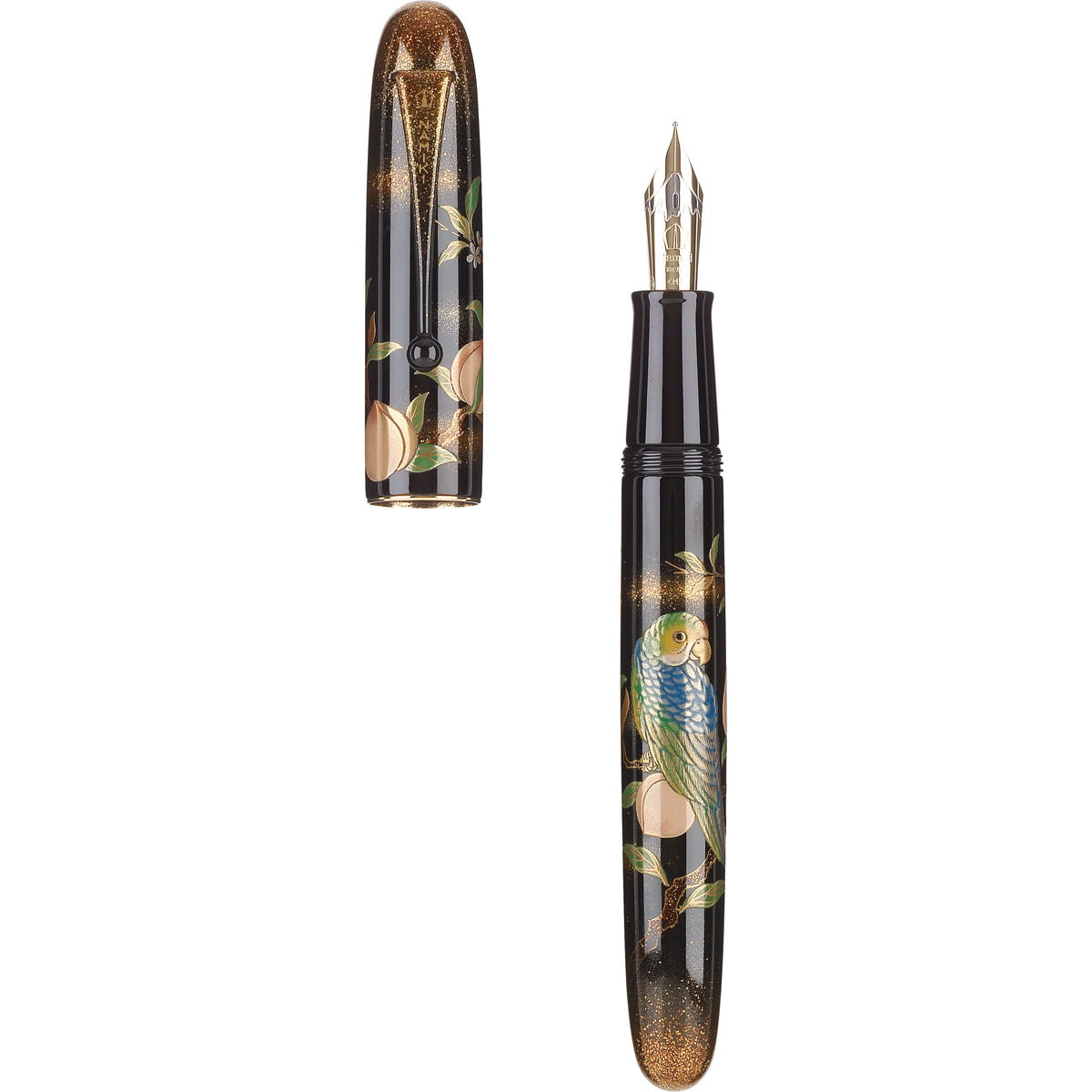 Namiki Yukari Royale Fountain Pen - Parrot with Peach